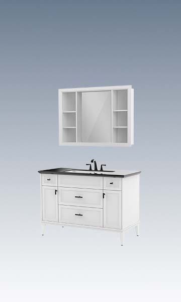 HBT101003N-120 Solid wood bathroom cabinet